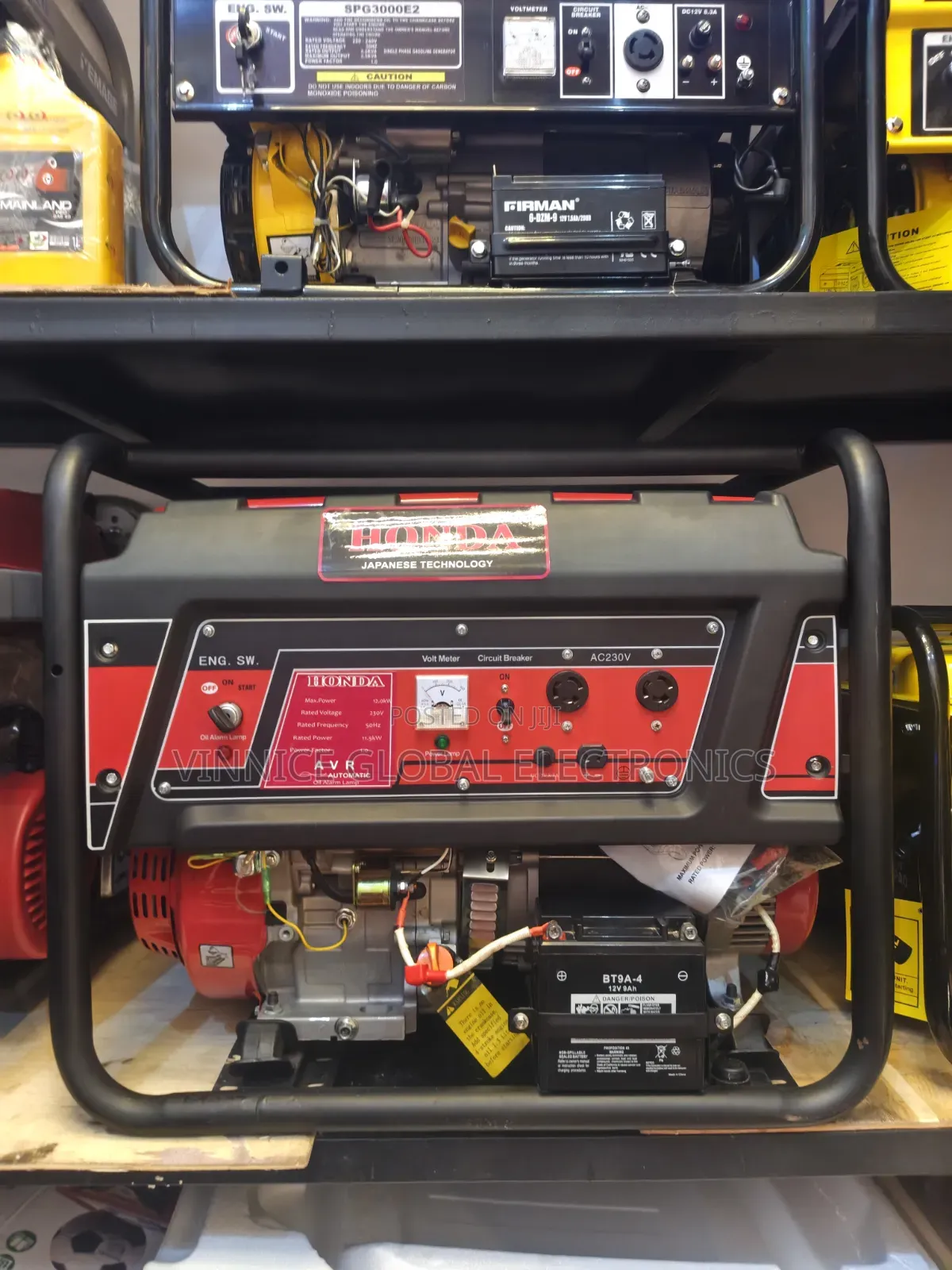 Brand New 12.5KVA Honda Petrol Generator 100% Pure Copper Coil Japan