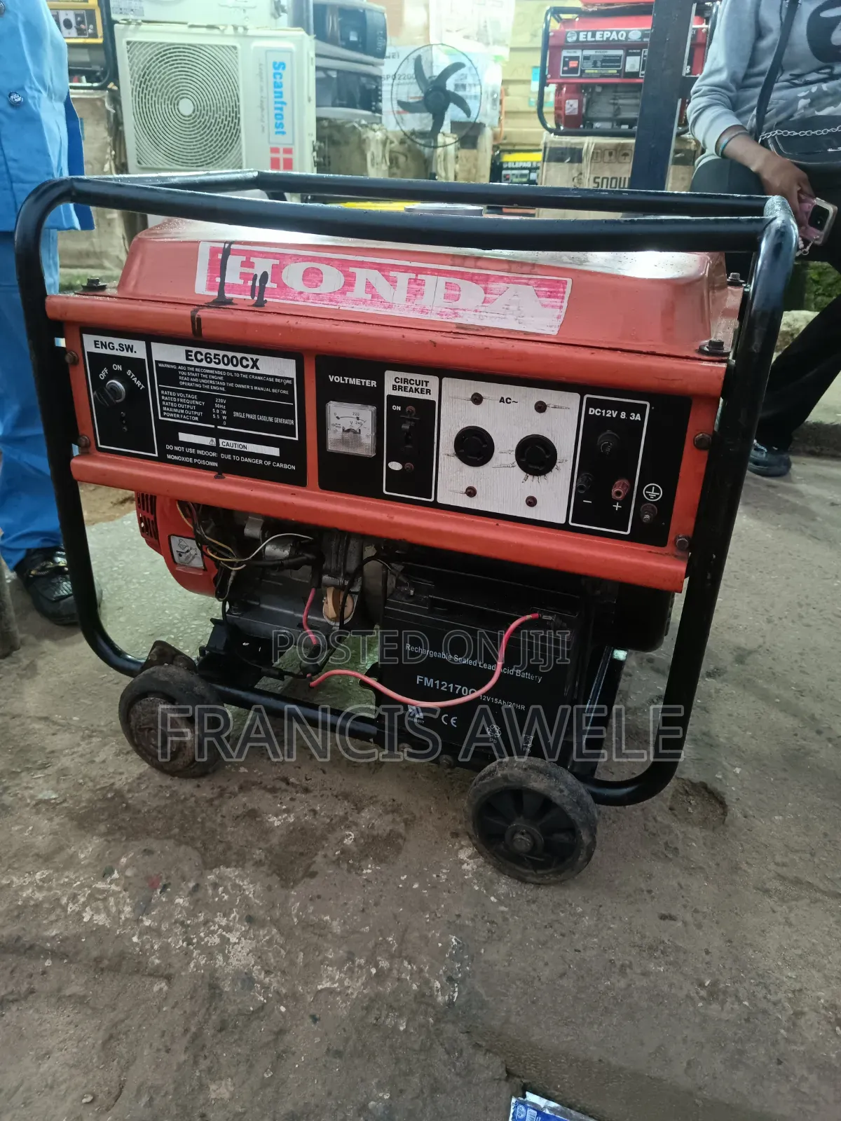 Elepaq 5.5KVA Generator – 100% Copper, With Honda Cover