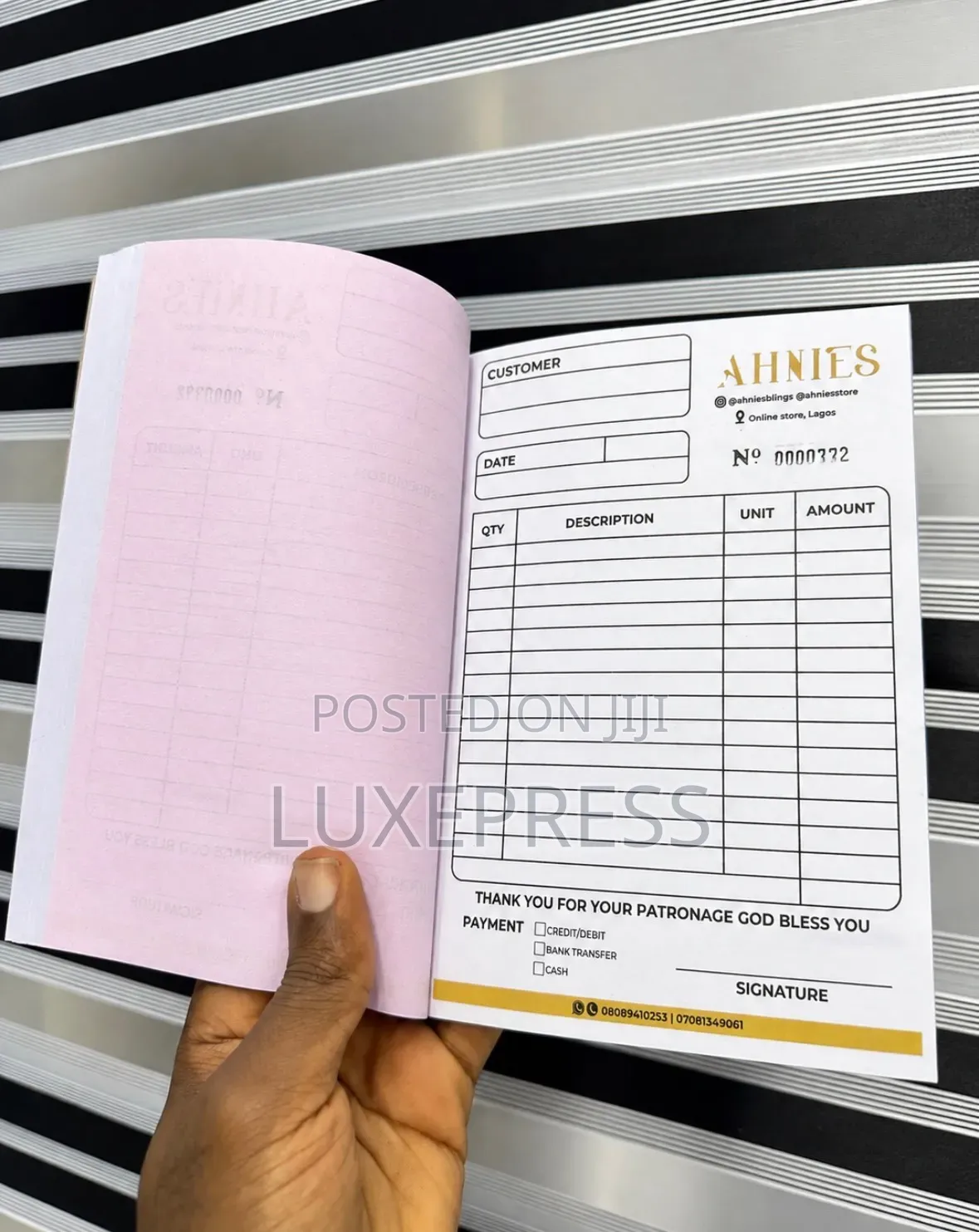 Branded Receipts & Receipt Book Printing