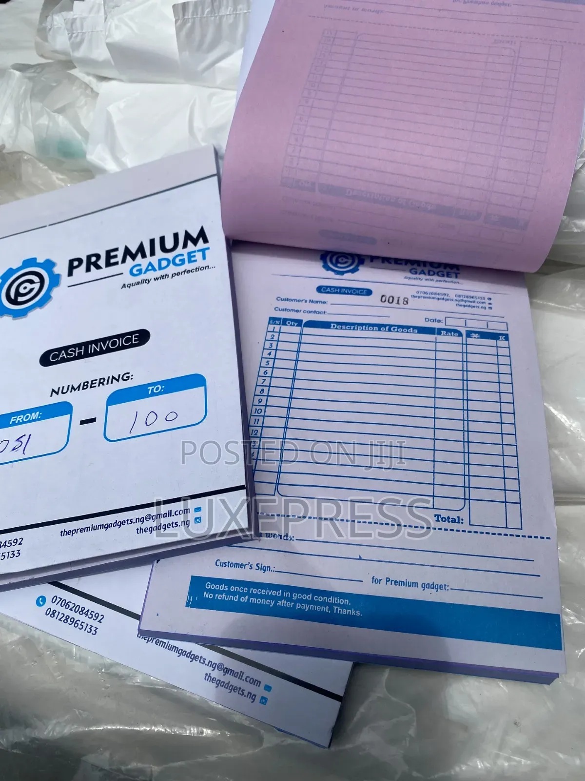 Branded Receipts & Receipt Book Printing