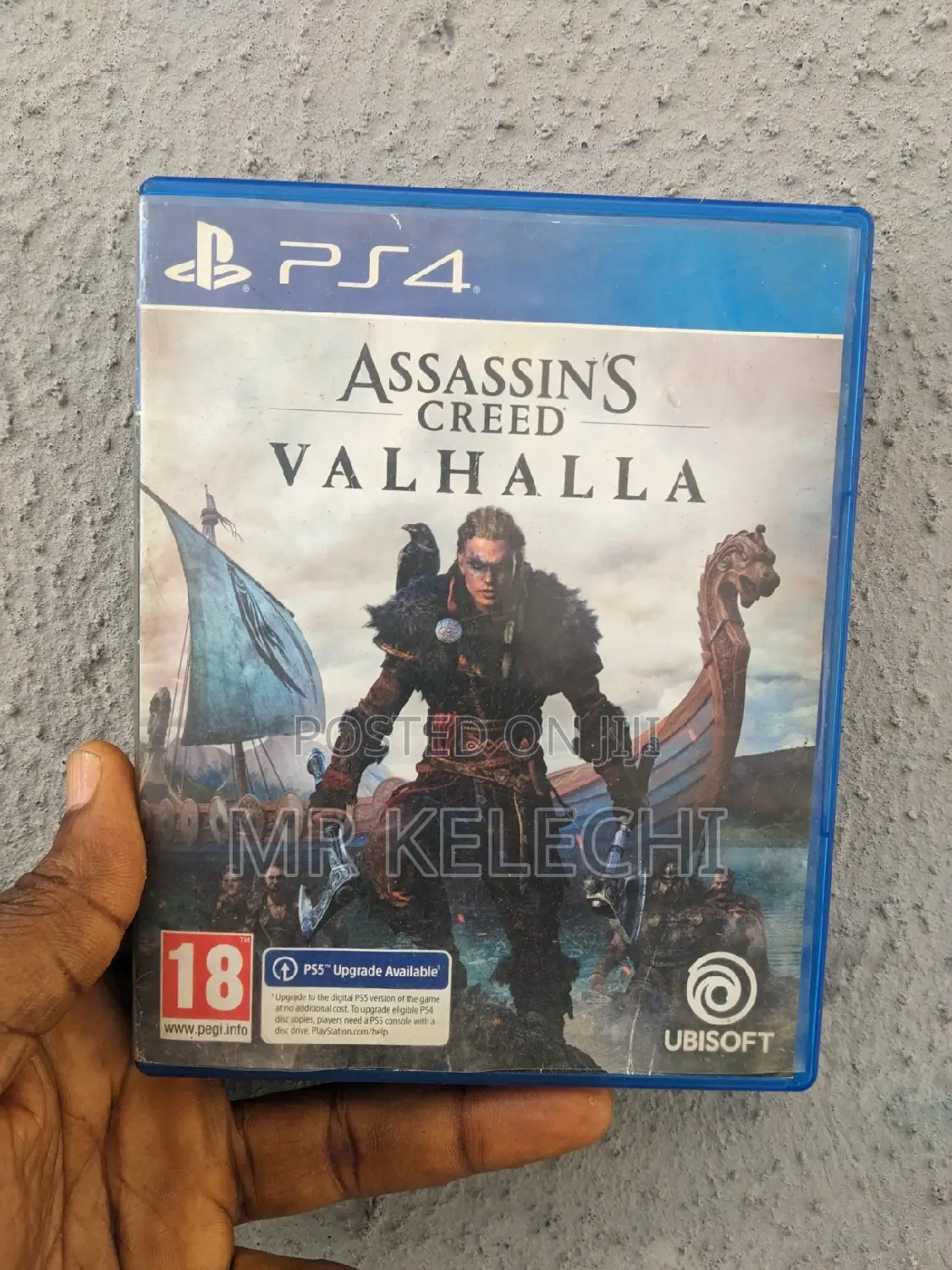 Neatly Used Assassins Creed Valhalla for PS4 and PS5.