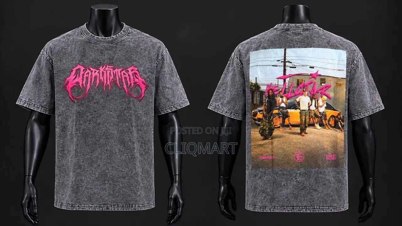 Vintage Acid-Wash Graphic Oversized T-Shirts