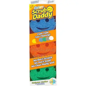 3pcs Scrub Colour Sponge