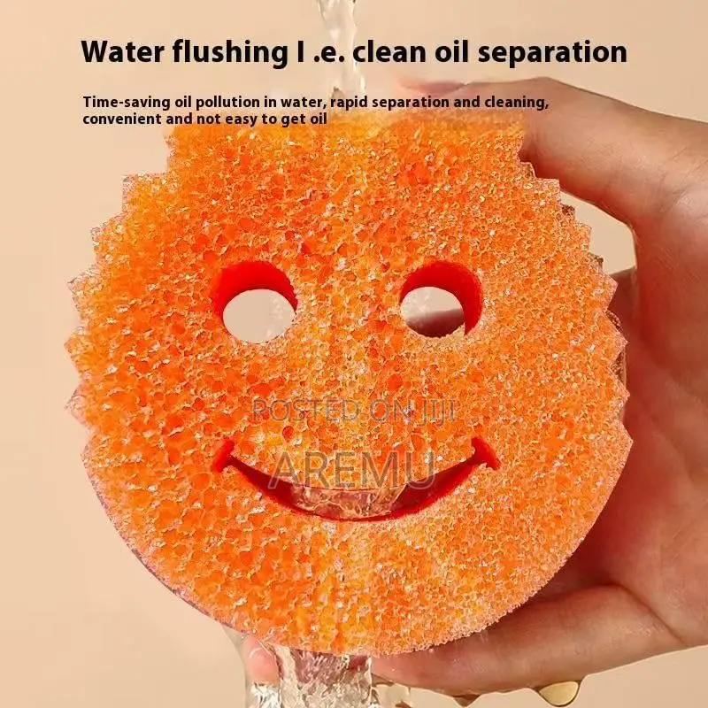 3pcs Scrub Colour Sponge
