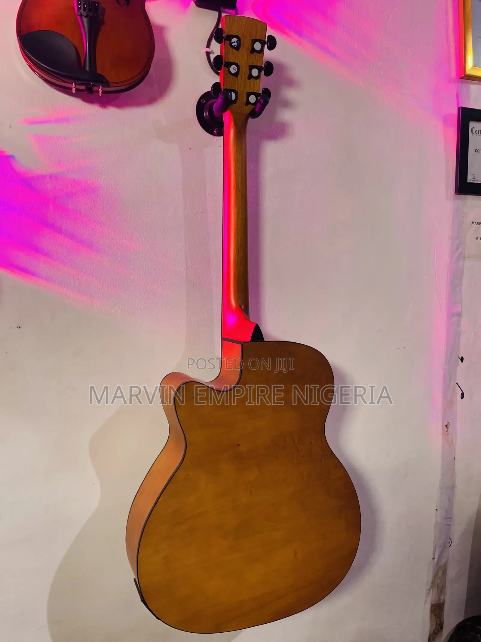 Brand New Electro Acoustic Guitar Cutaway Body for Stage Performances