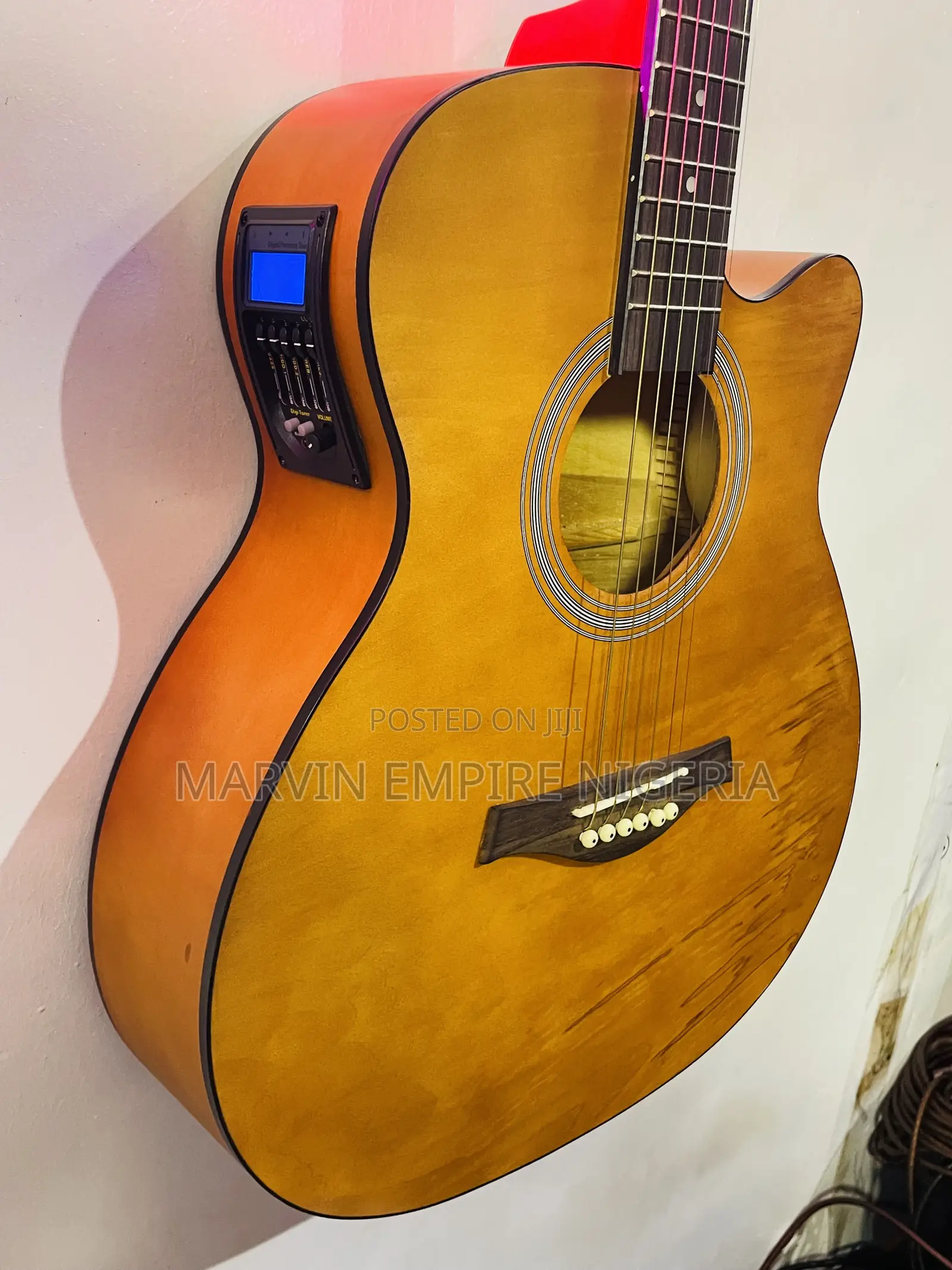 Brand New Electro Acoustic Guitar Cutaway Body for Stage Performances