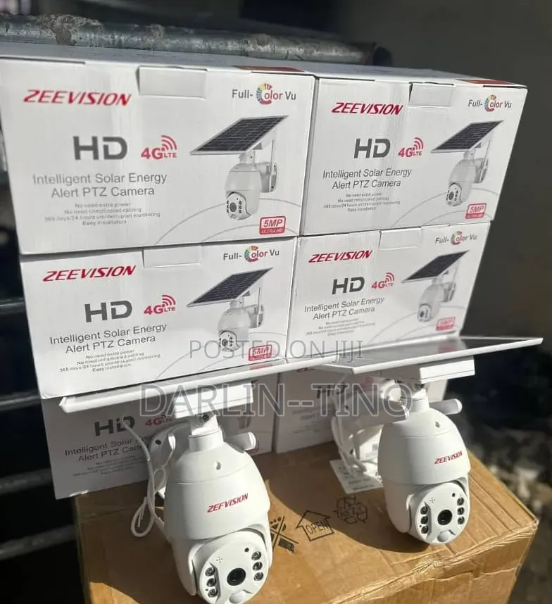 ZEEVISION HD 4G LTE Intelligent Solar Energy Alert PTZ Cameras