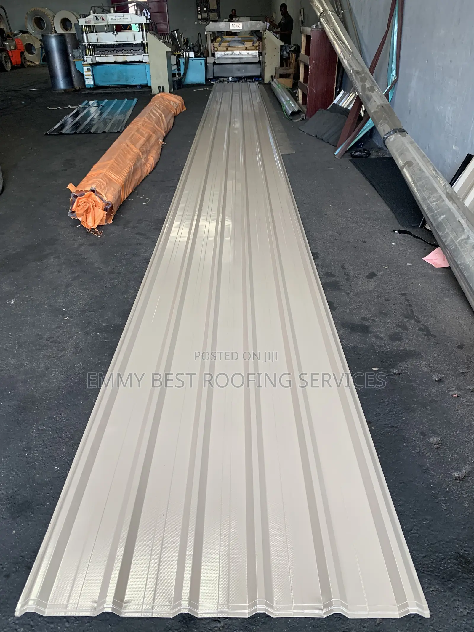 Beige Cream Longspan Roofing Sheet 0.50mm - Original - In Stock Now