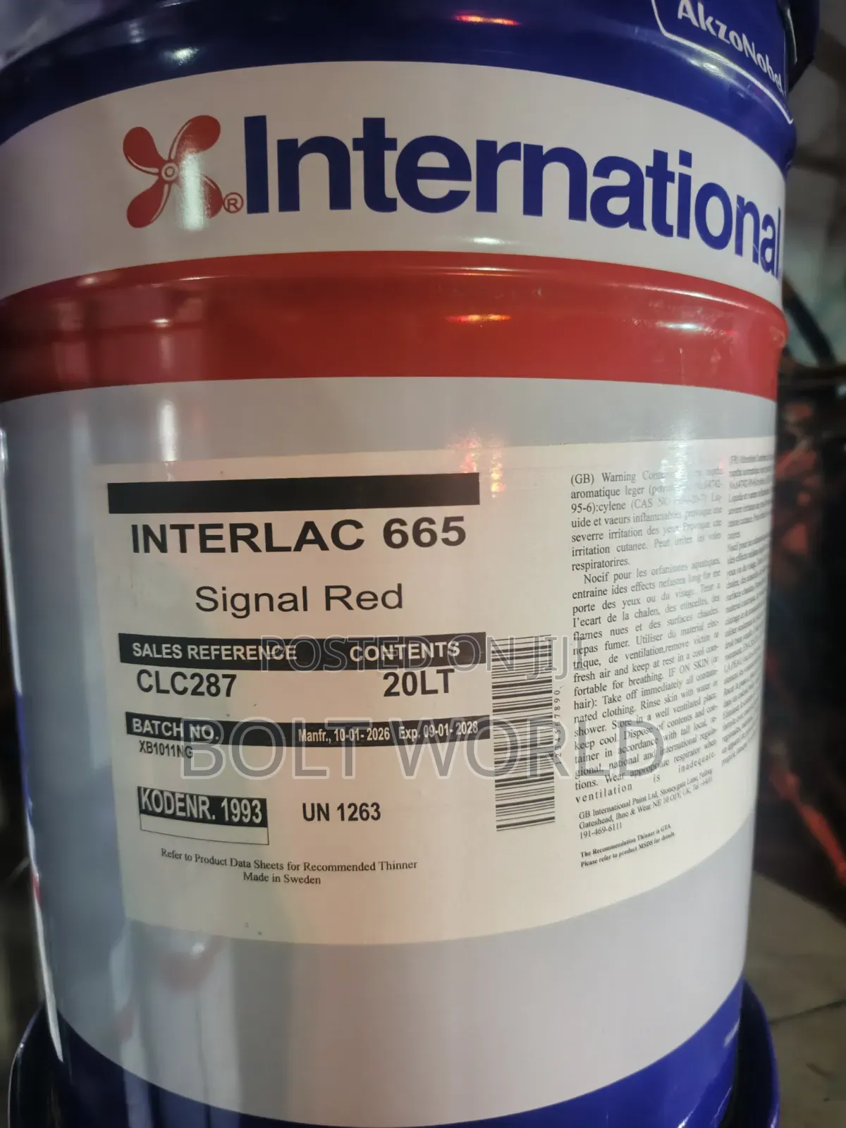 International Interlac 665 Signal Red