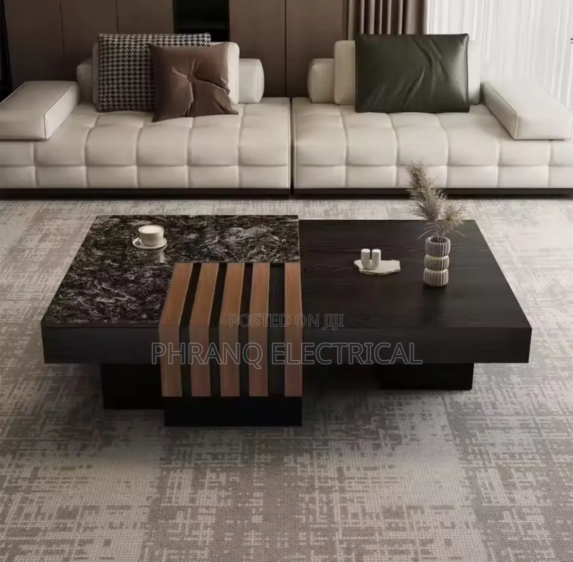 Movable and Retractable Modern Decorative Coffee Table