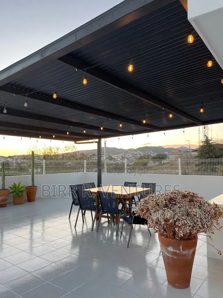 Outdoor Dining Area Roof Installation
