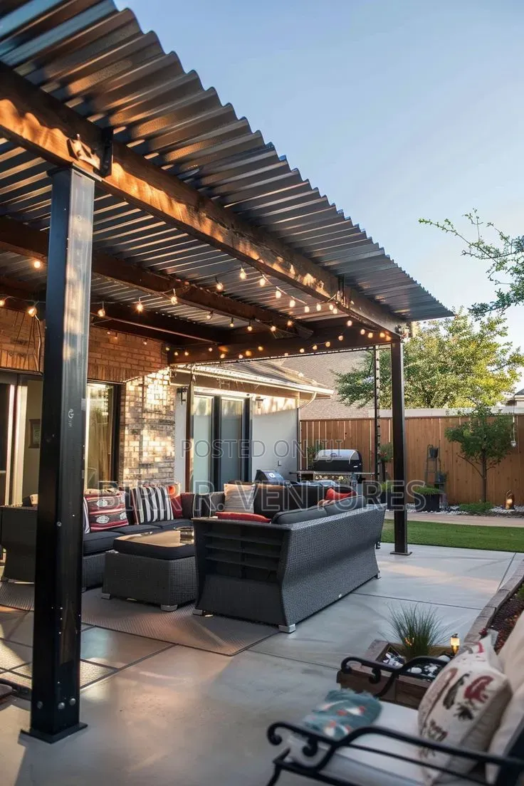 Roof Covering for Poolside Sitting Areas