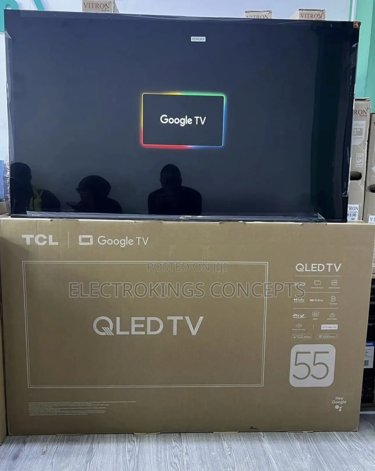 TCL 55 Inch QLED Smart Google TV 55T6D – Vibrant Colors, HDR10+