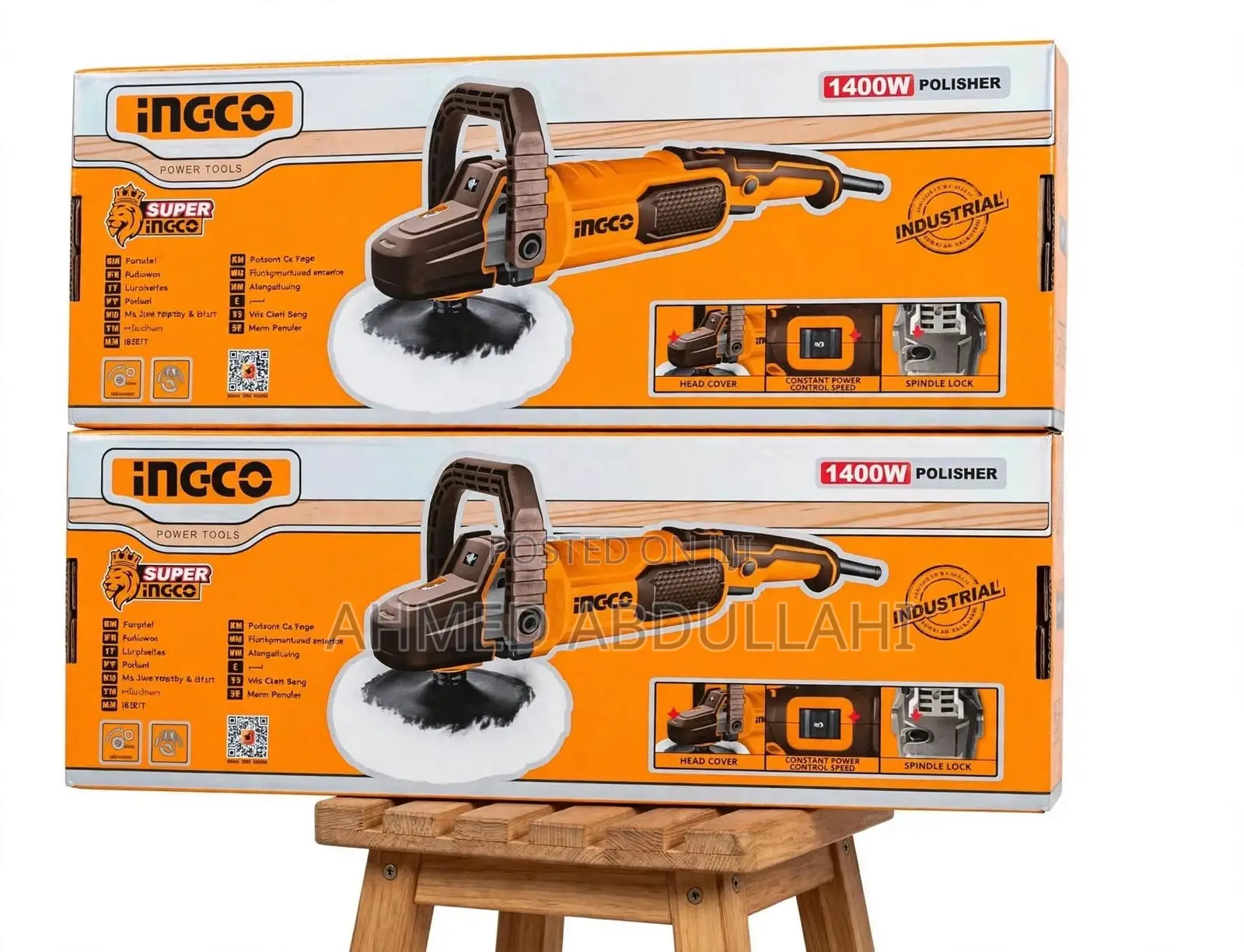 INGCO 1400W Industrial Angle Polisher - Super INGCO