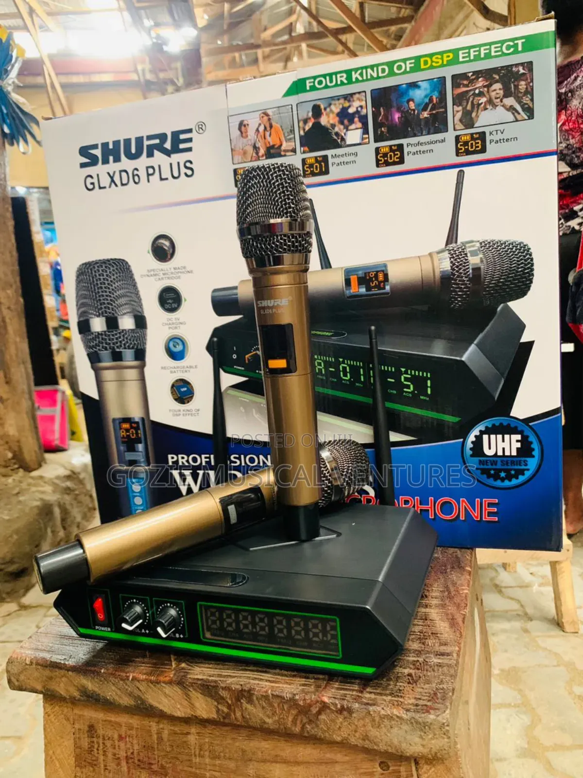 The Best Quality Shure 2in1 Wireless Microphone With Frequency Changer