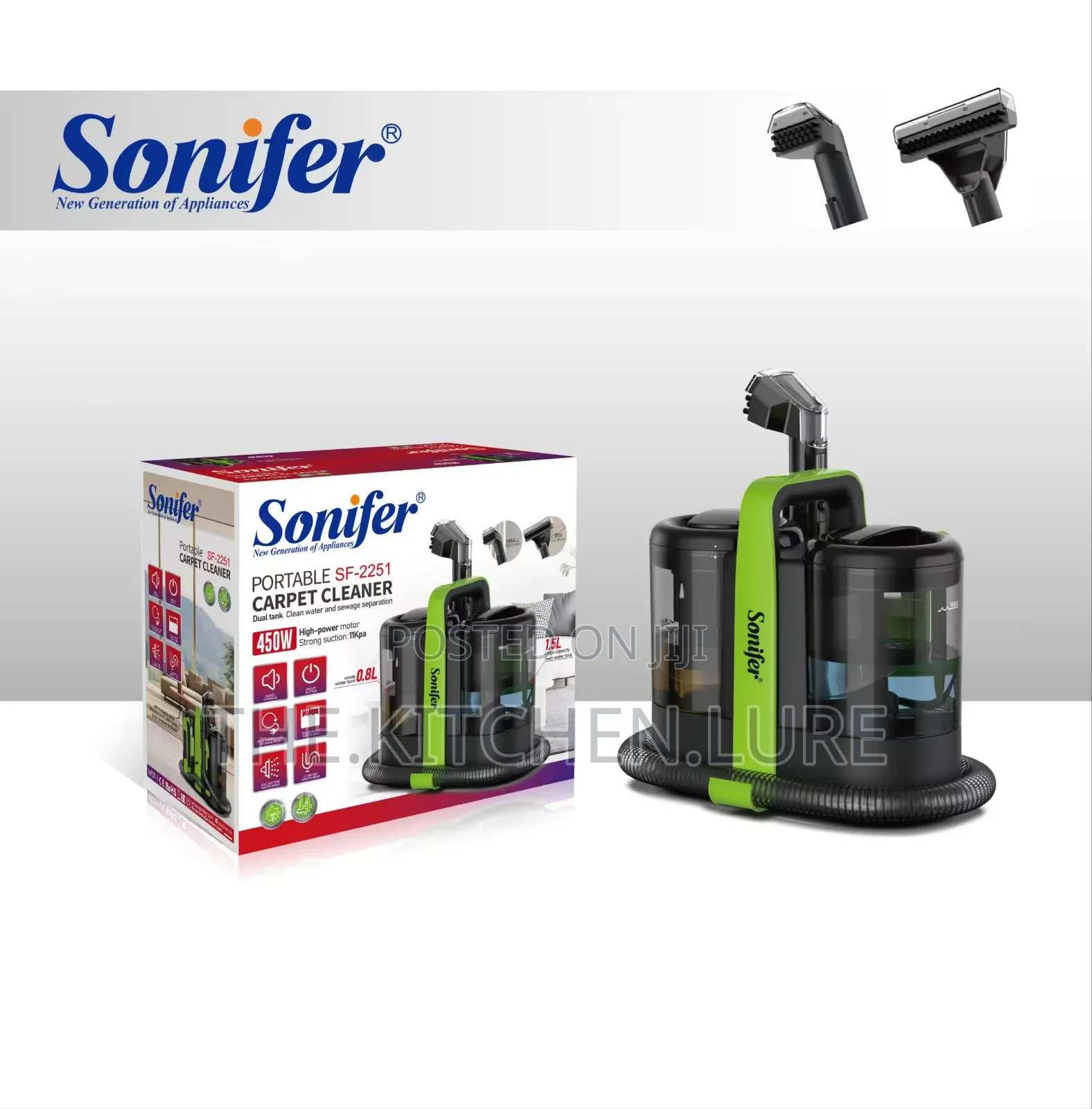 Sonifer Portable Spot Carpet & Upholstery Cleaner
