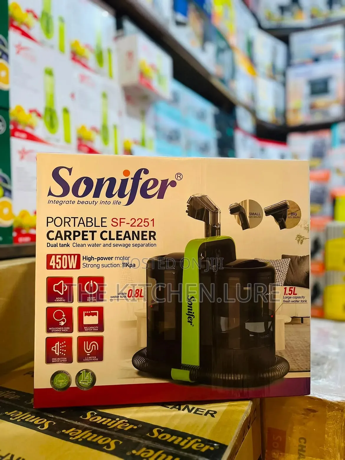 Sonifer Portable Spot Carpet & Upholstery Cleaner