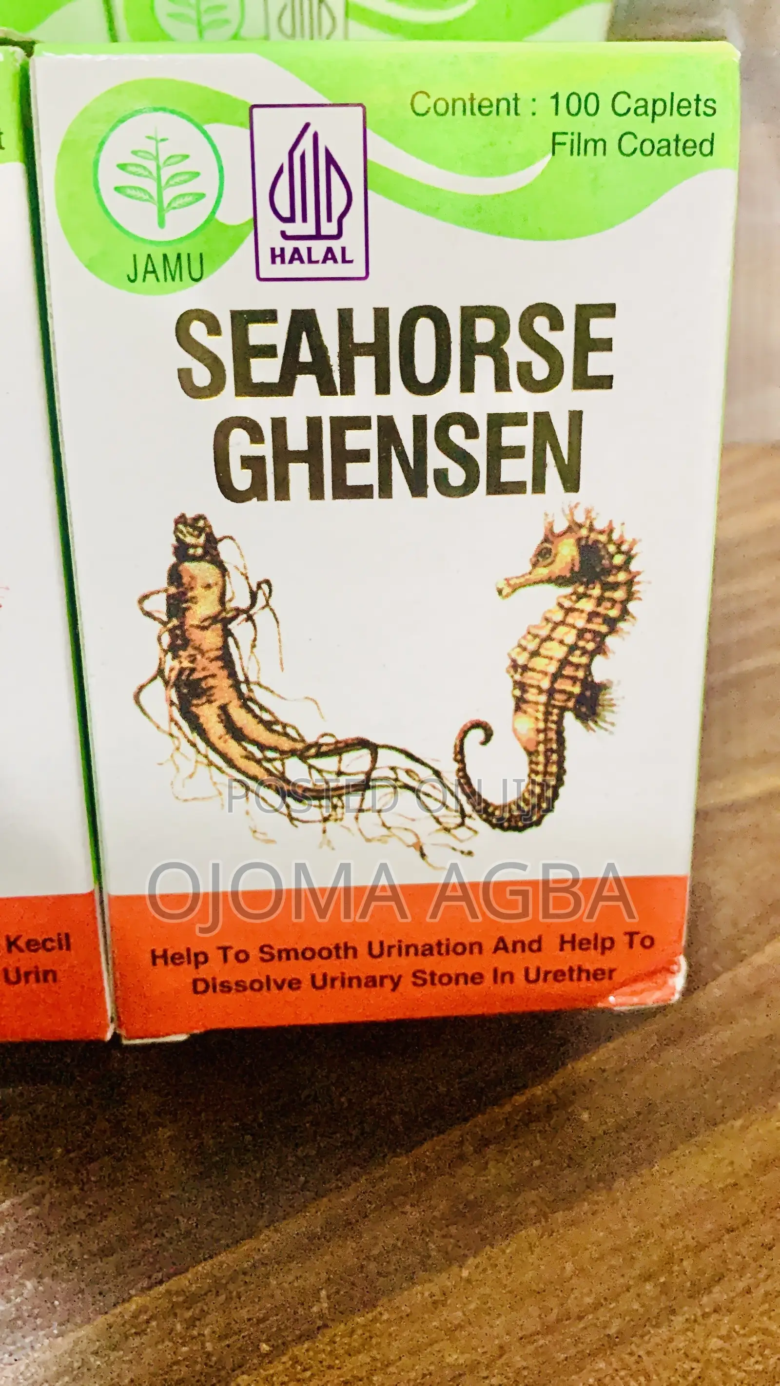 Urinary Discomfort Caplets for MEN (Seahorse Ghensen)