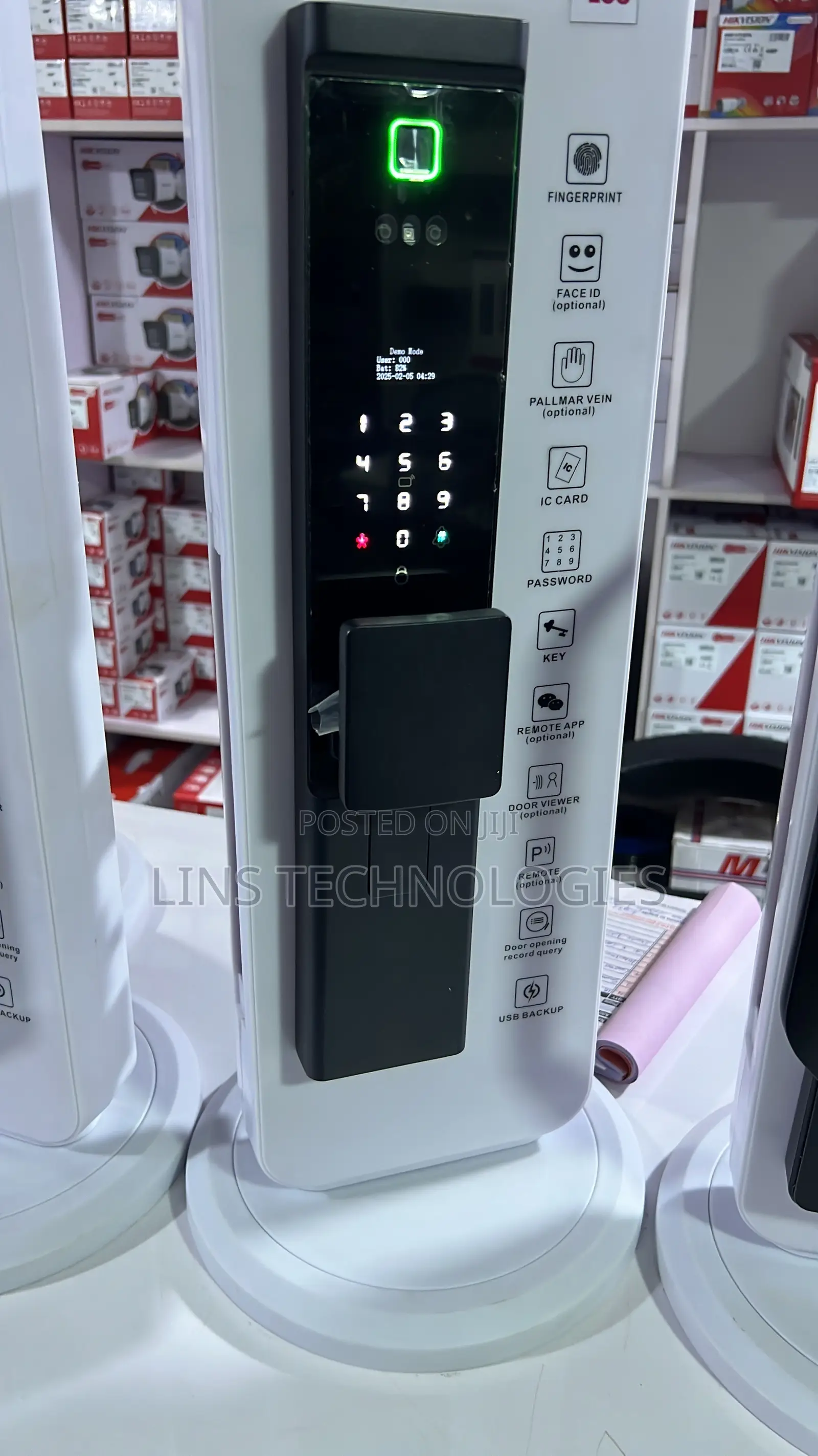 Tuya Pure Metal Facial Recognition Smart Lock (Weatherproof)