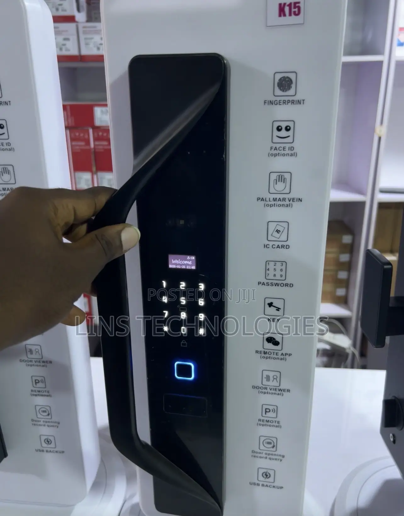 Tuya Pure Metal Facial Recognition Smart Lock