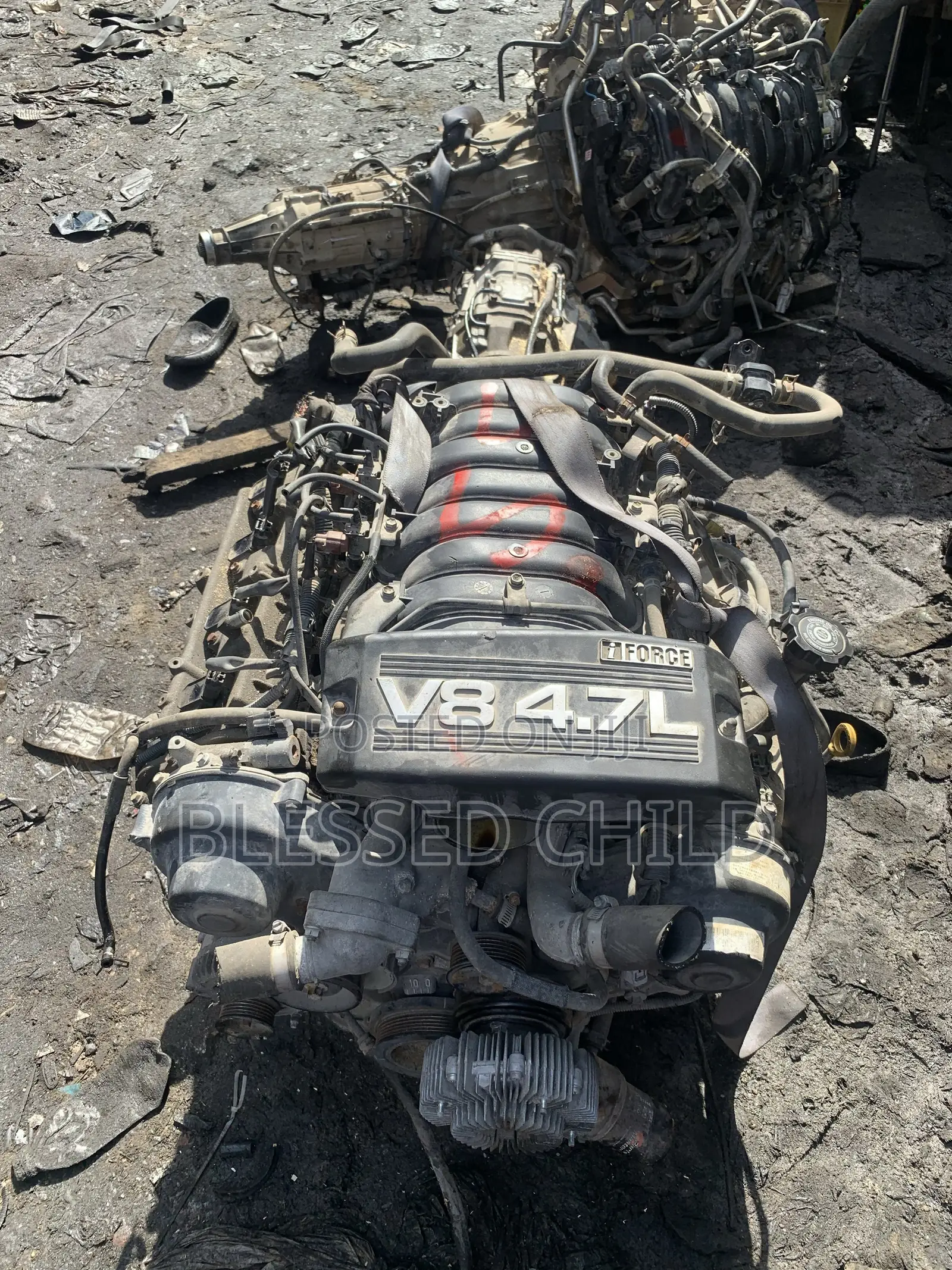 Toyota Tundra 2018 Engine 2uz and Transmission Gear Box-4wd -17pin