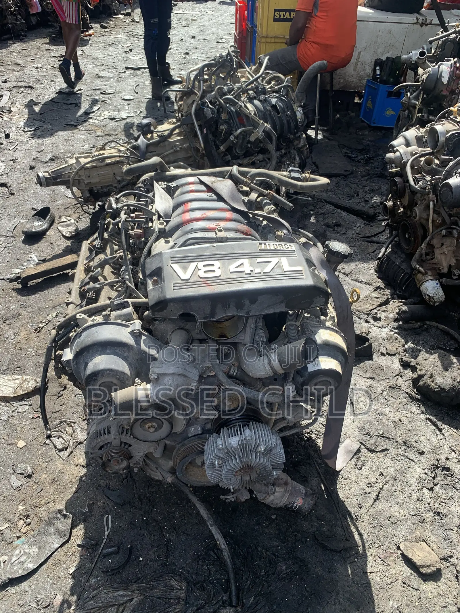 Toyota Tundra 2018 Engine 2uz and Transmission Gear Box-4wd -17pin