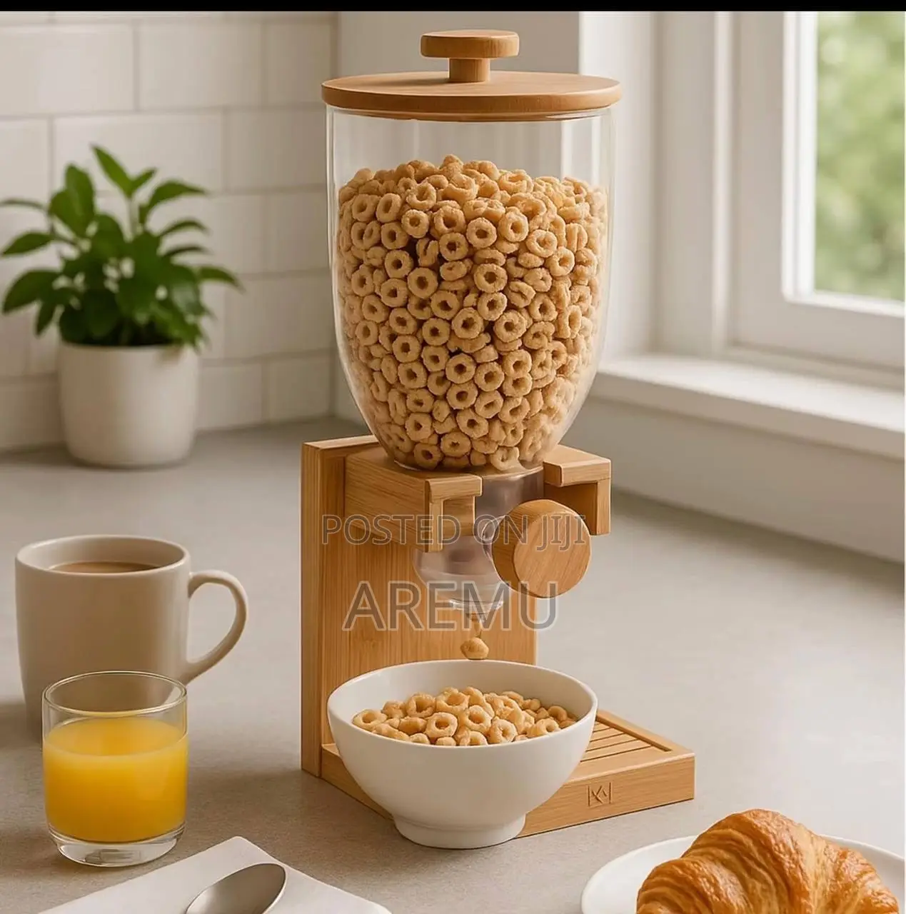 3.5L Bamboo Cereal Dispenser