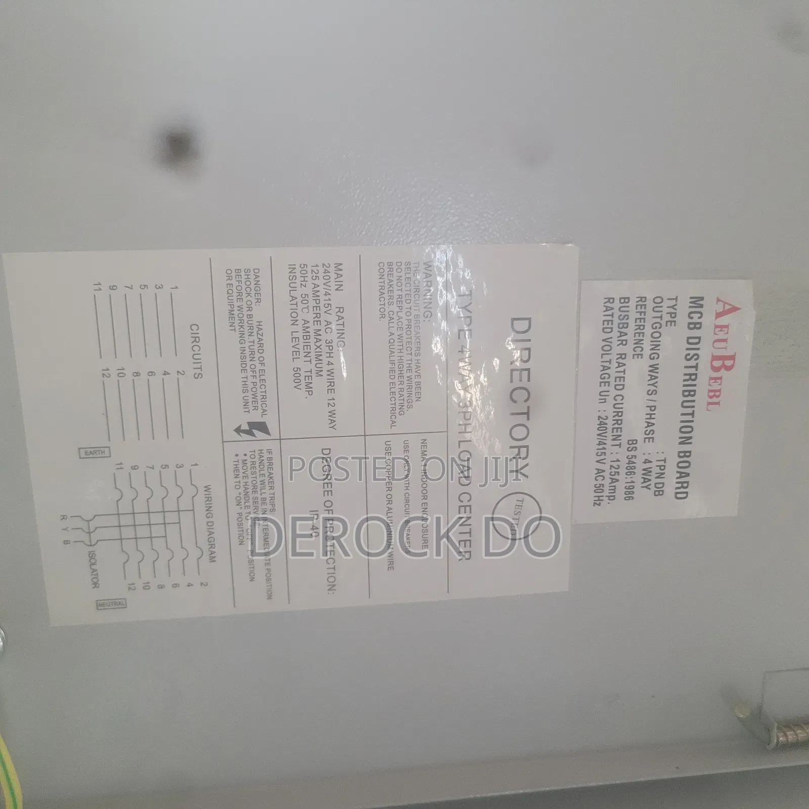 A&B Distribution Board 3phase
