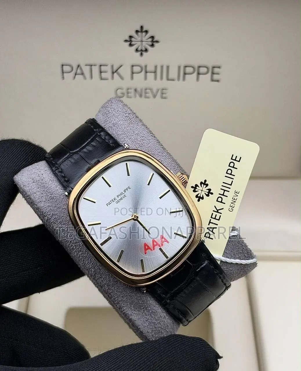 Patek Philippe Ellispe Genuine Leather Watch