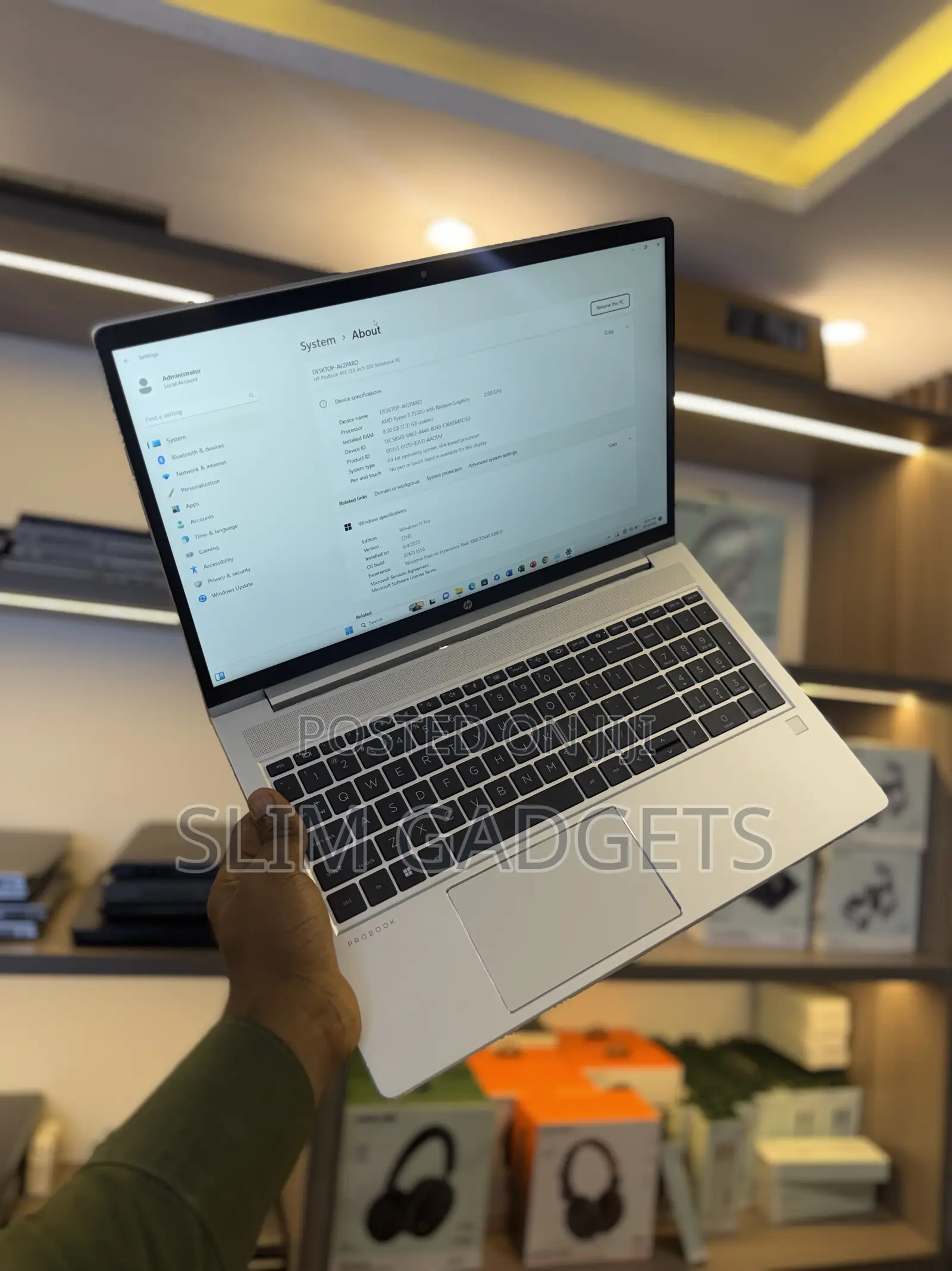 Laptop HP ProBook 455 16GB AMD Ryzen 5 SSD 256GB