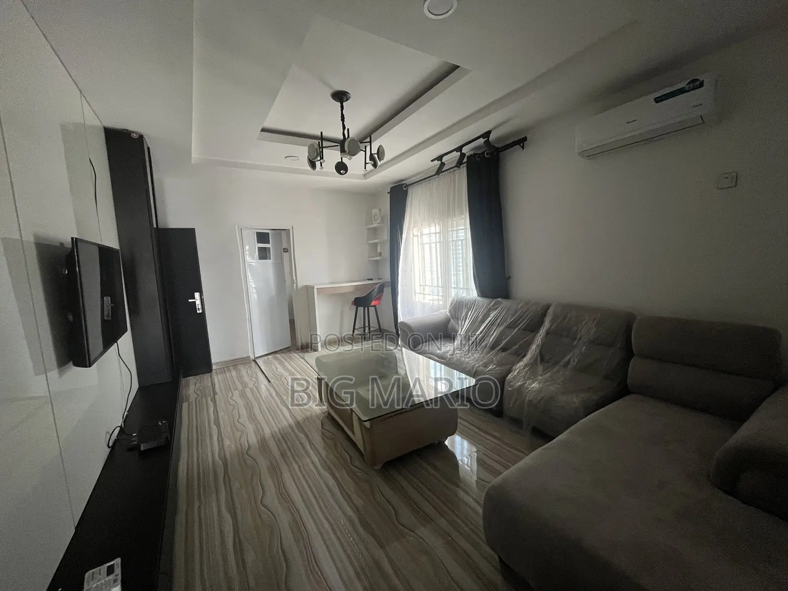 Furnished 1bdrm Block of Flats in Guzape for rent