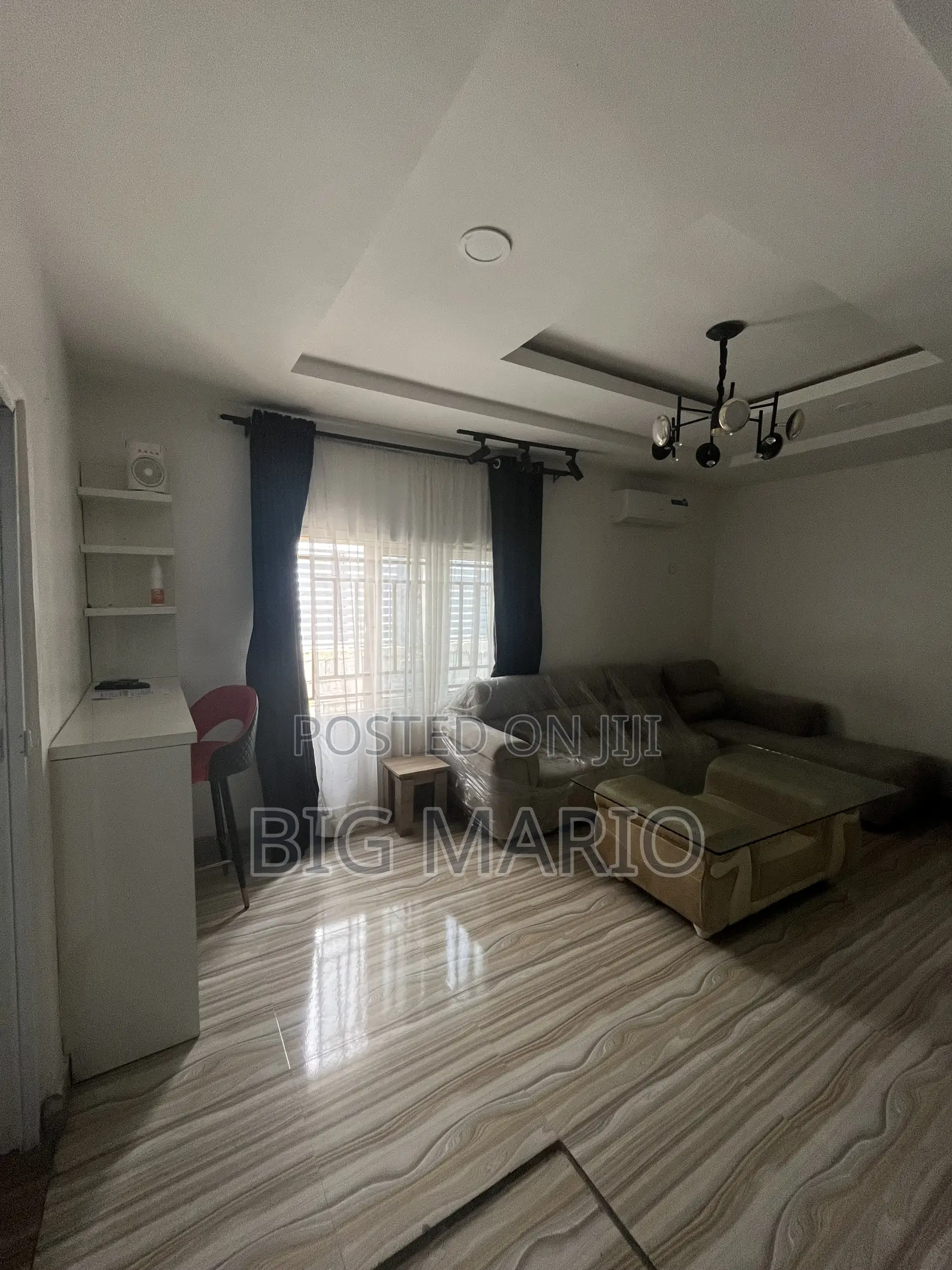 Furnished 1bdrm Block of Flats in Guzape for rent