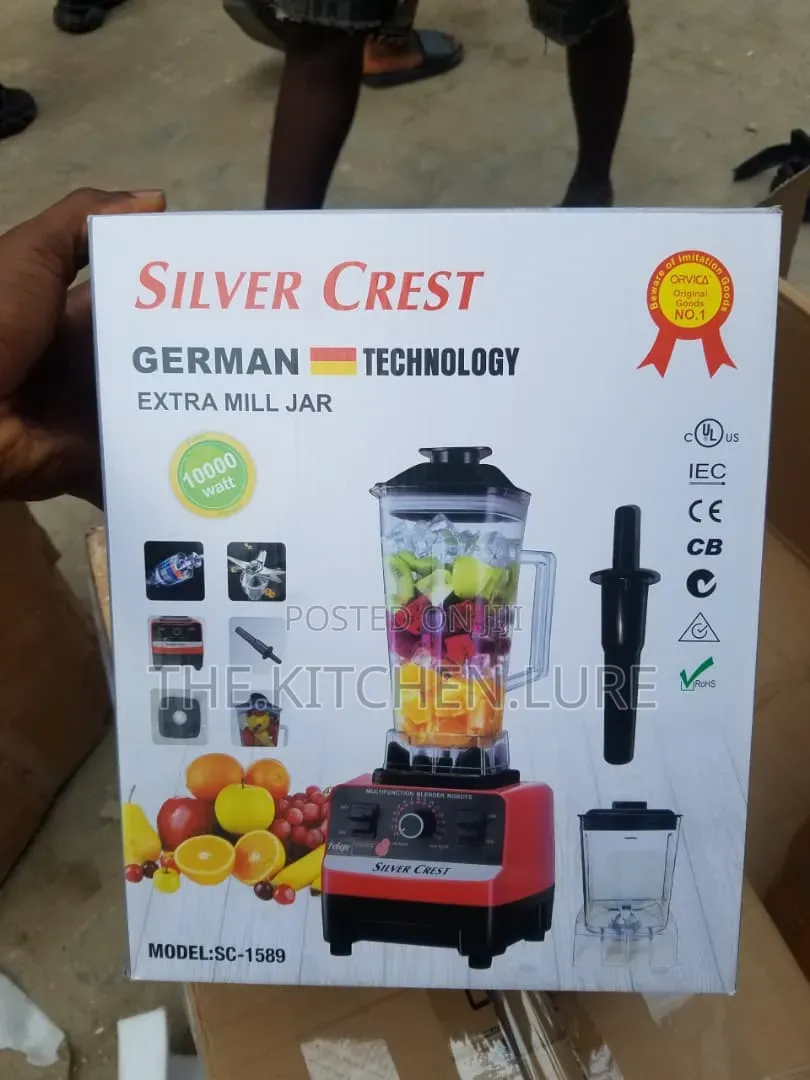 Silver Crest Commercial Blender With Extra Dry Jar