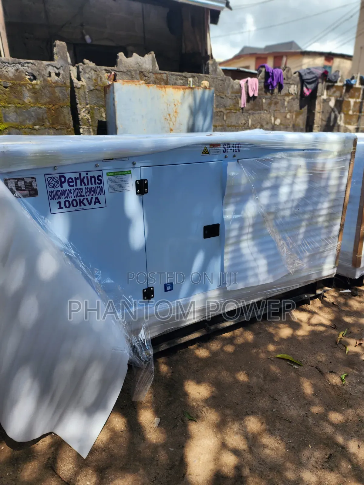 Model SP-100kva Perkins Diesel Soundproof Generator >UK Copper Coil<
