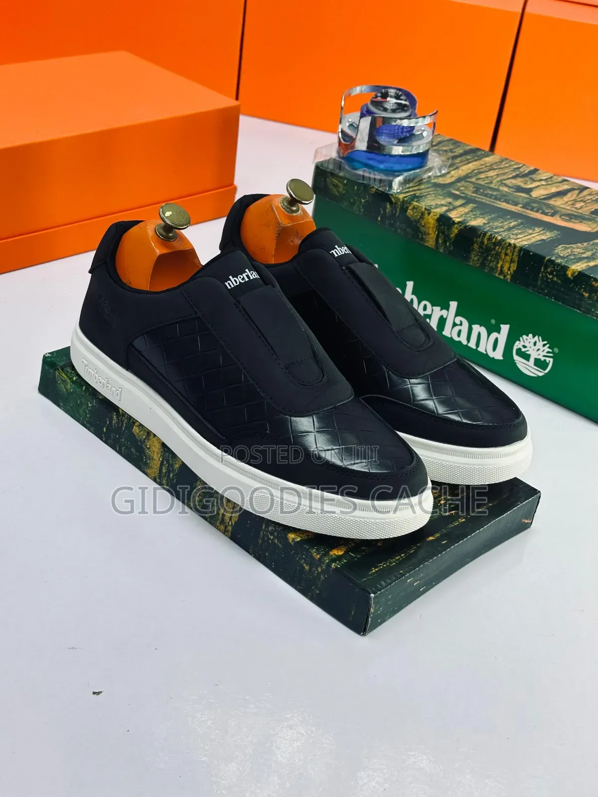 Mens Timberland Quilted Laceless Shoes Size 40-46