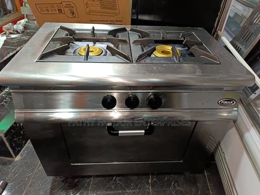 2 Burner With Gas Oven Industrial