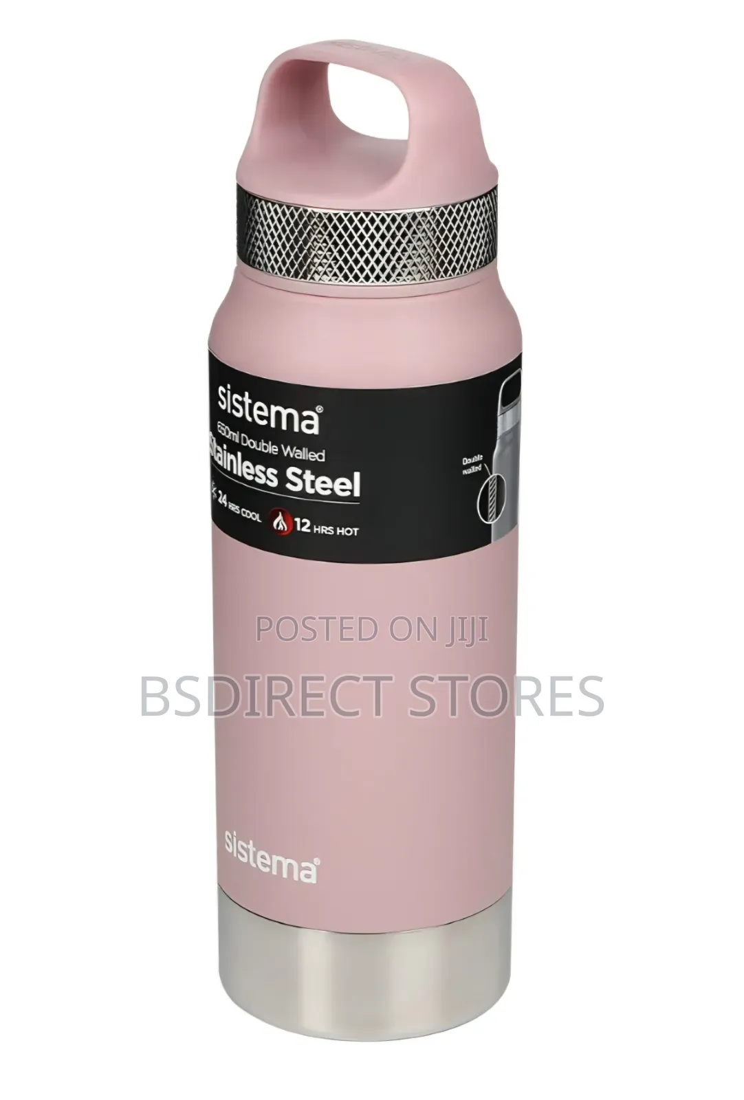 Sistema PINK Hydrate Stainless Steel Bottle- 1000ml Double Wall Vacuum