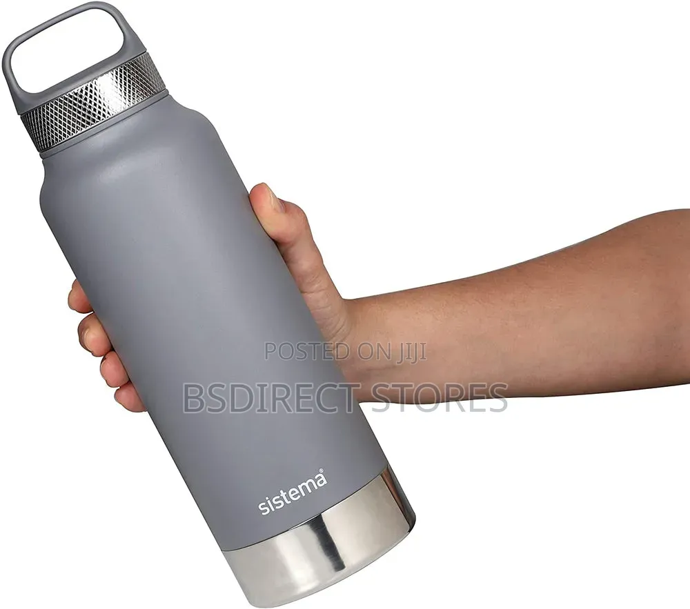 Sistema Grey Hydrate Steel Vacuum Bottle – 1000ml Double Wall Flask