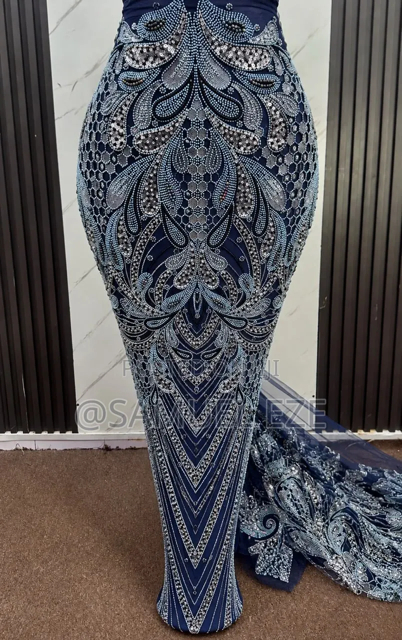 Luxury Handbeaded Lace 
With Crystal Stone