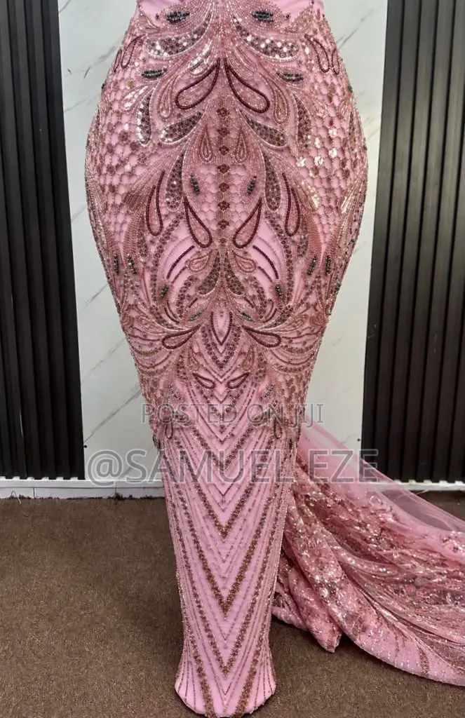 Luxury Handbeaded Lace 
With Crystal Stone