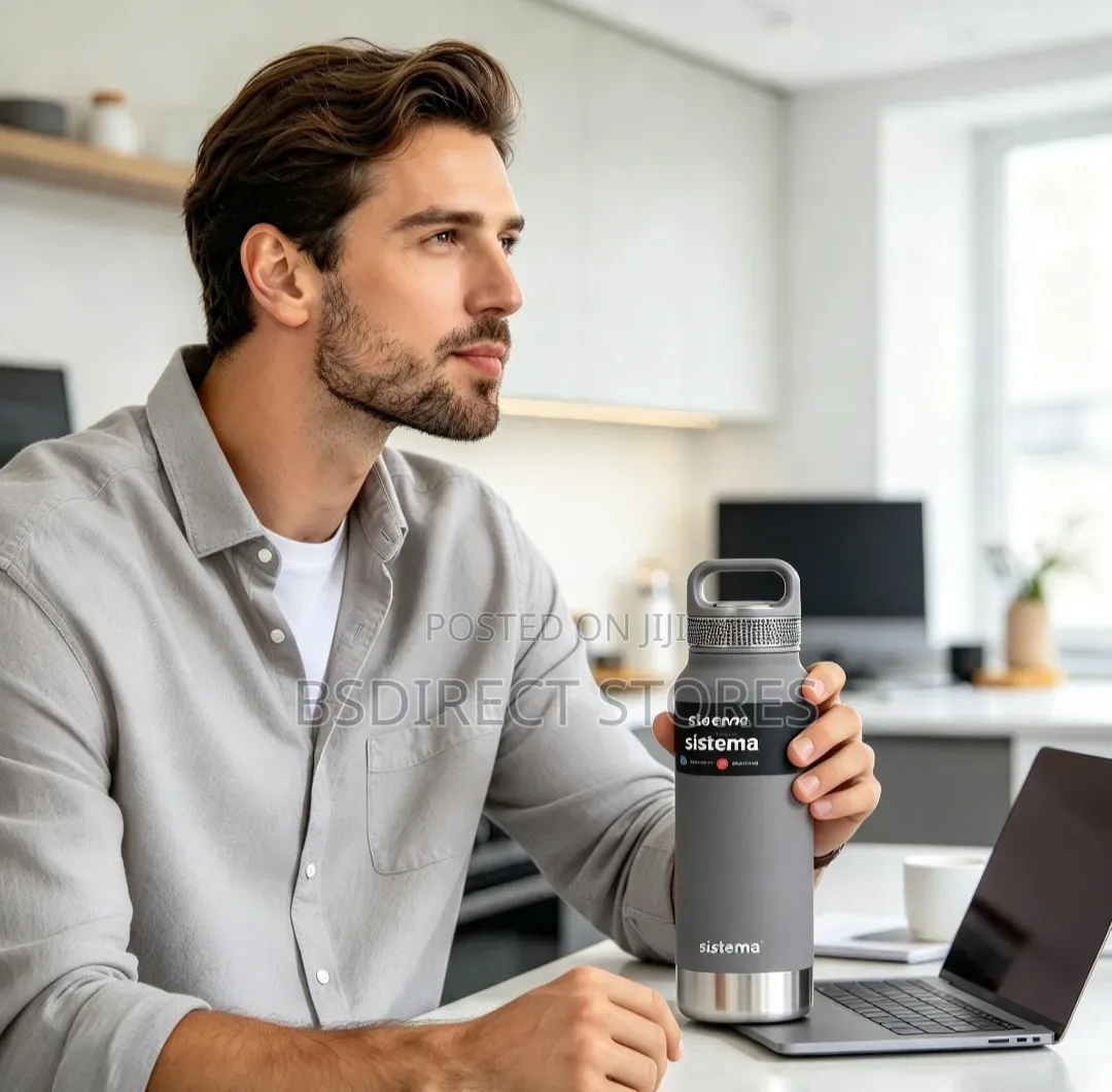 Sistema Grey Hydrate Steel Vacuum Bottle – 1000ml Double Wall Flask