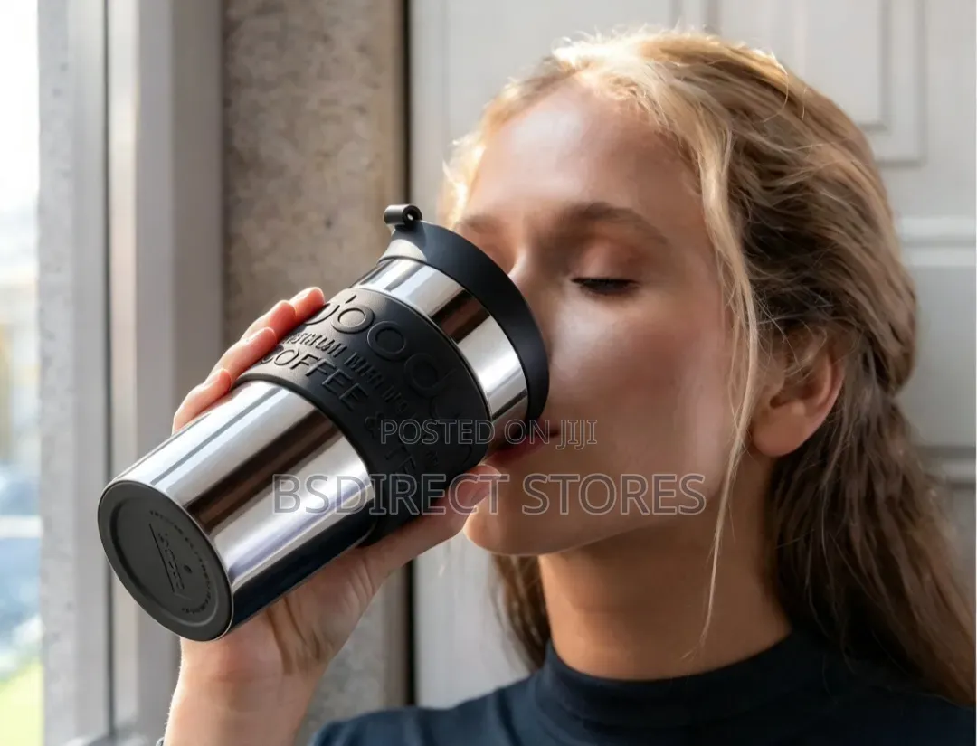 Bodum METAL Screw Lid Vacuum Stylish Travel Mug, 350ML
