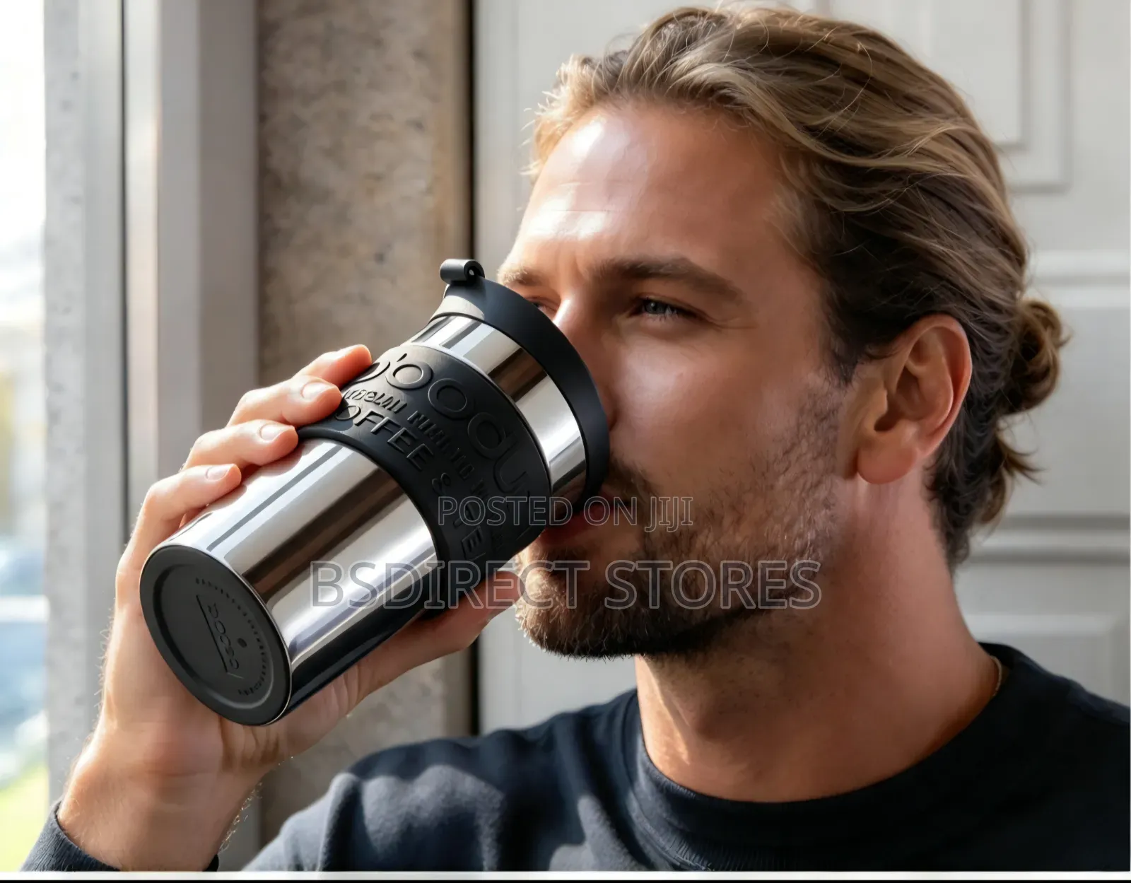 Bodum METAL Screw Lid Vacuum Stylish Travel Mug, 350ML