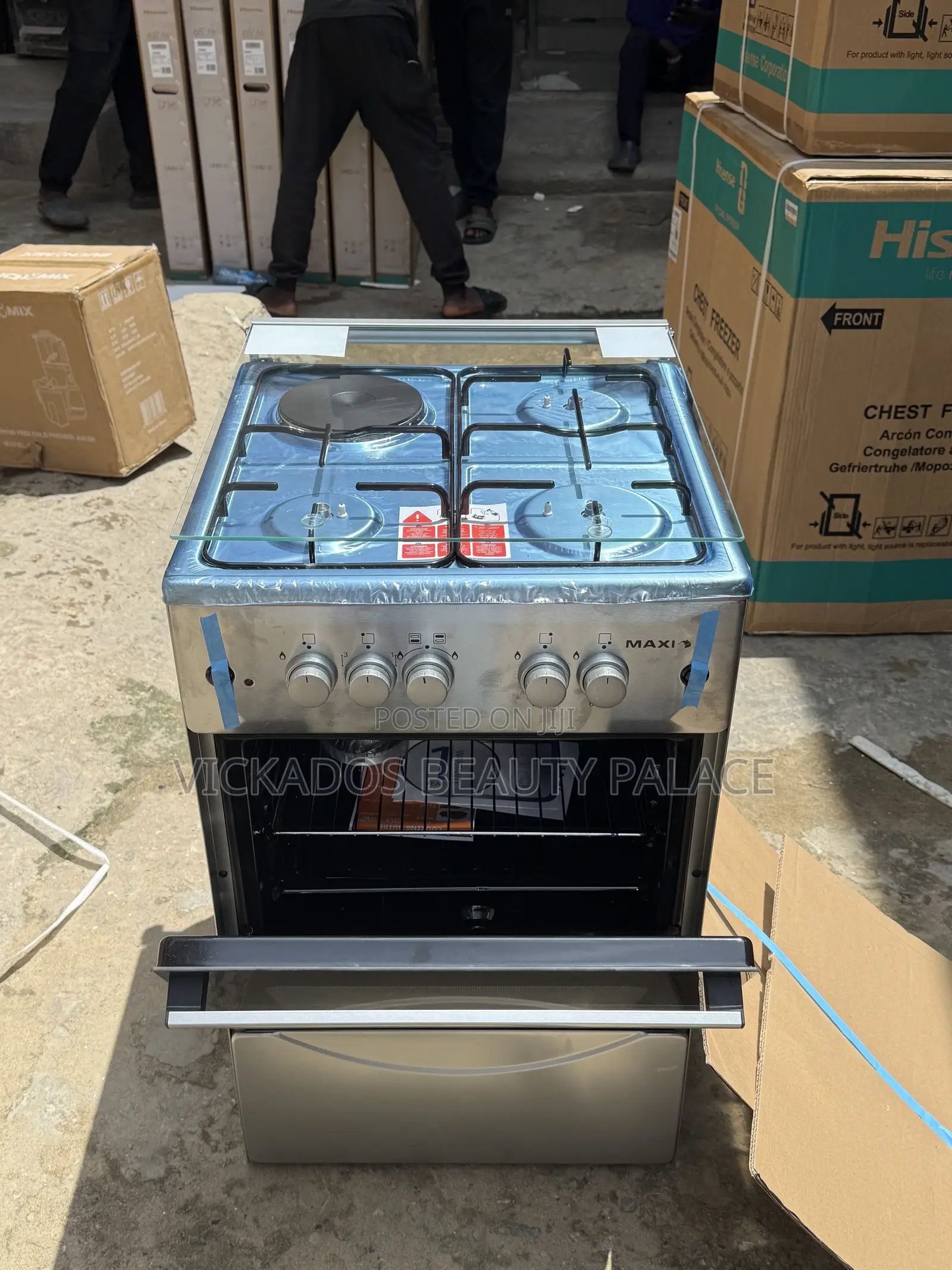 Maxi Gas Cooker 50*50 (3+1) INOX