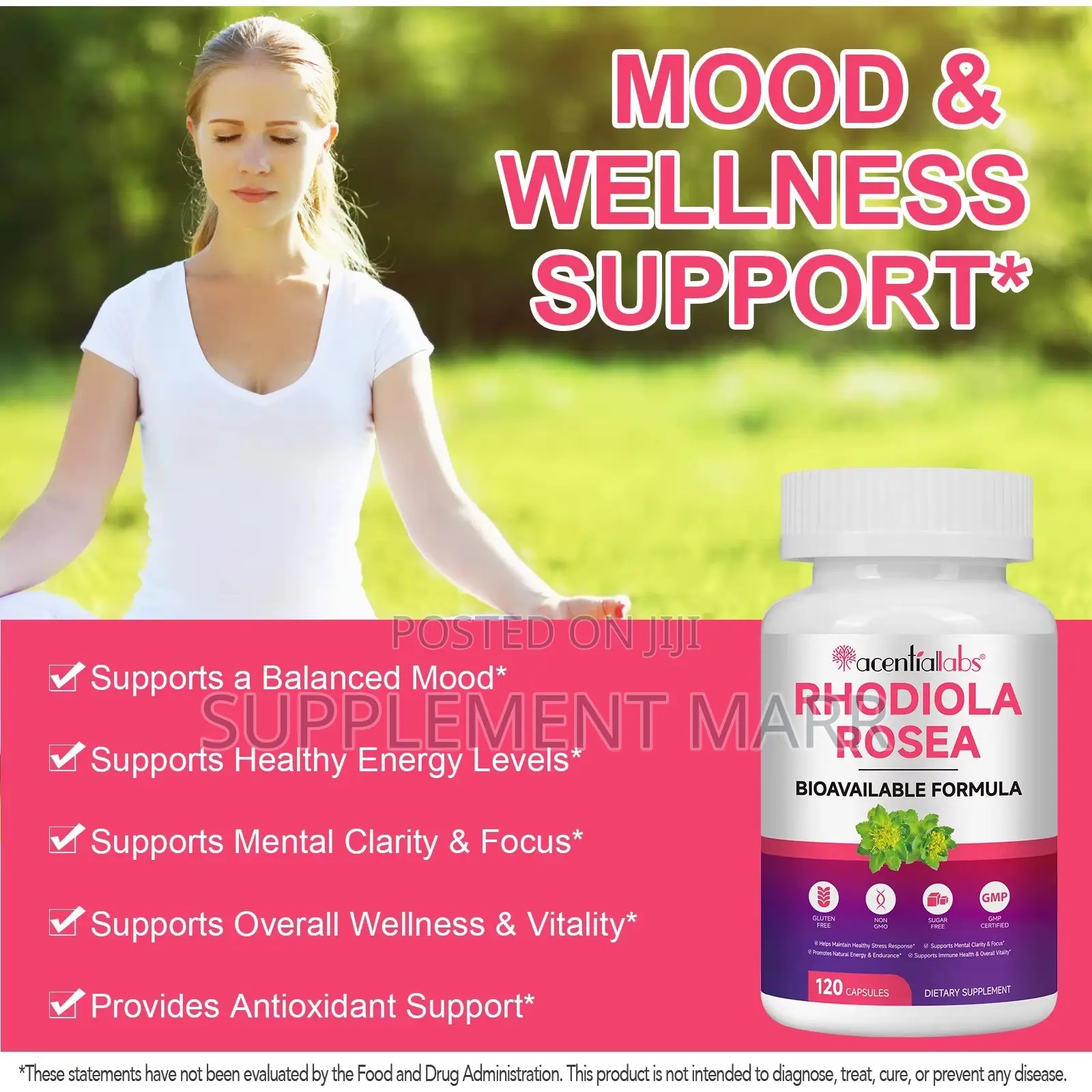 Rhodiola Rosea Bioavailable Formula X 120 Capsules