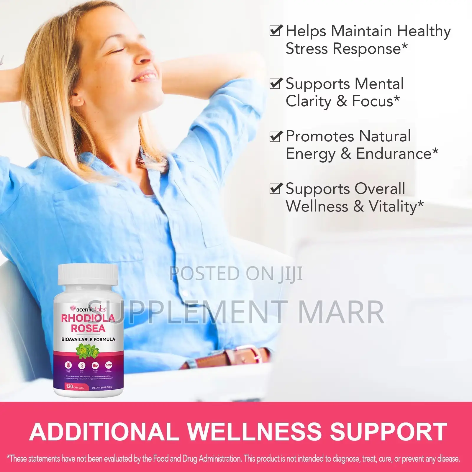 Rhodiola Rosea Bioavailable Formula X 120 Capsules