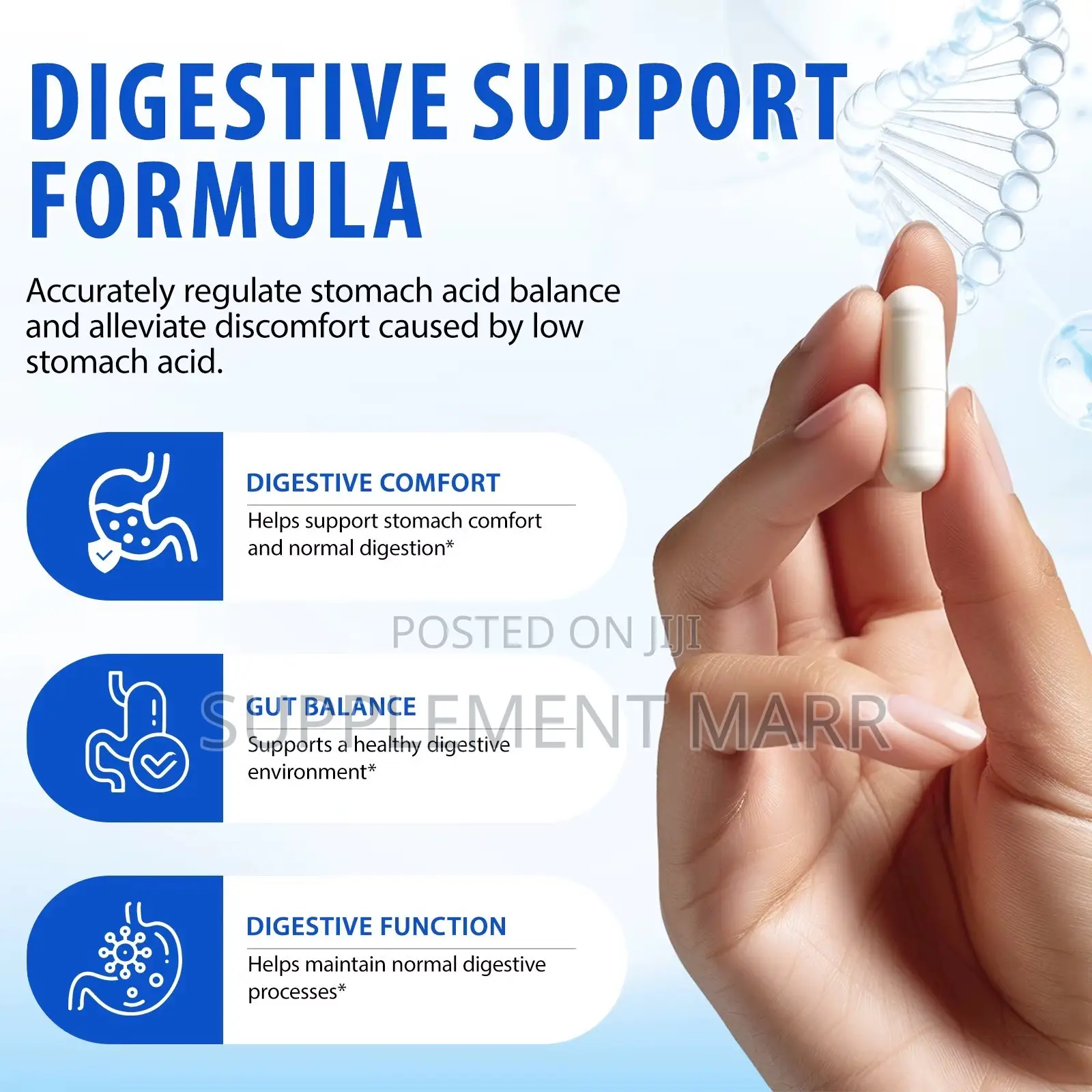 Betaine HCI & Pepsin Capsules – Vegetarian Formula – 790MG PER SERVING