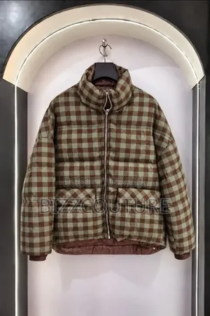 Original Brown Gingham PUFFER Jackets 100% AUTHENTIC GUARANTEED