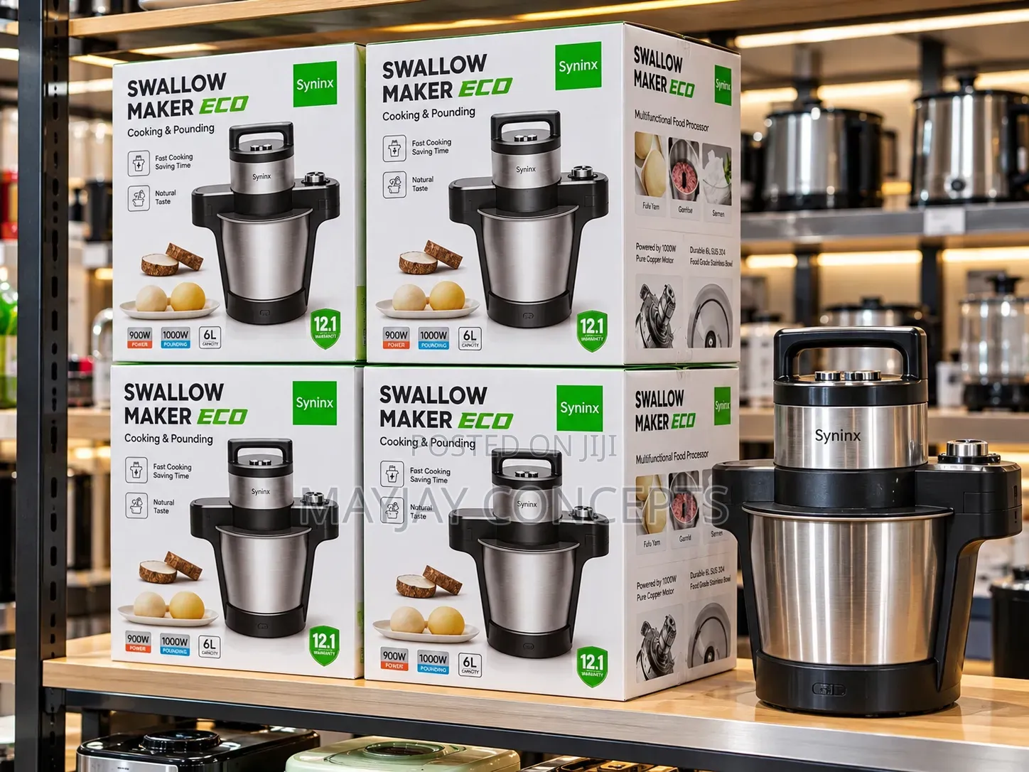 Syinix 6l Swallow Maker-Cooking and Pounding(All-in-One) Copper Coil