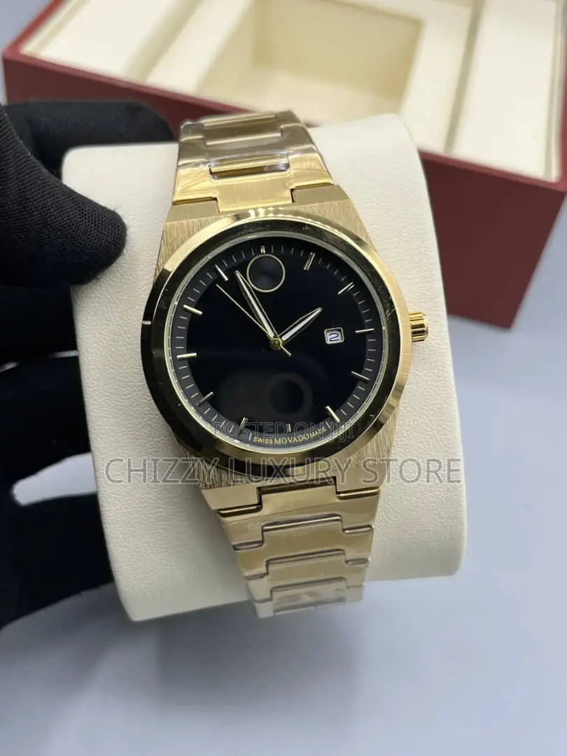 Movado Quality Men Chain Strap Wristwatch